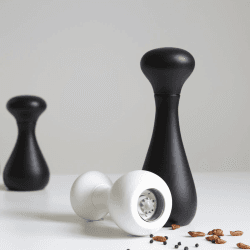 Image showing the Flo Large salt and pepper grinder, H24 x W8cm, Black product.