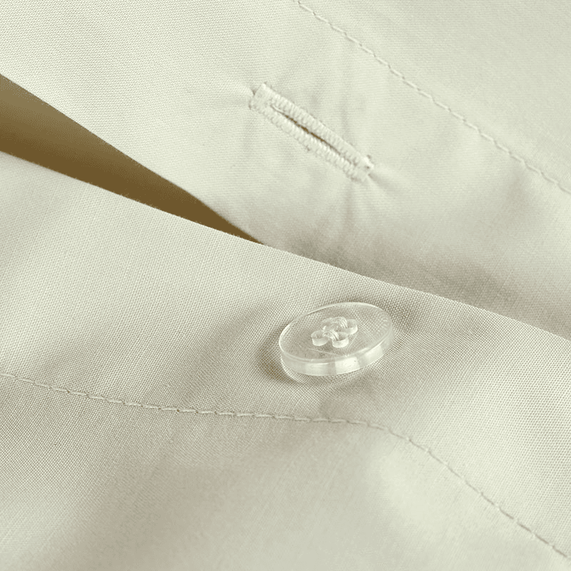200TC Organic Fitted Sheet, Double, Hazelnut