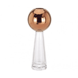 Image showing the Tank Vase stem, H29cm, Copper/Glass product.