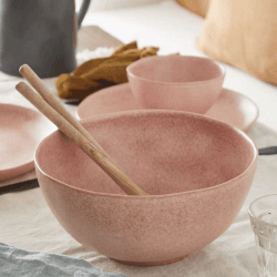 Image showing the Livia Serving Bowl, D26cm, Mauve Rose product.