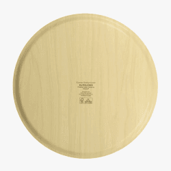 Image showing the Bees Round Birch Tray, 38cm, Yellow product.