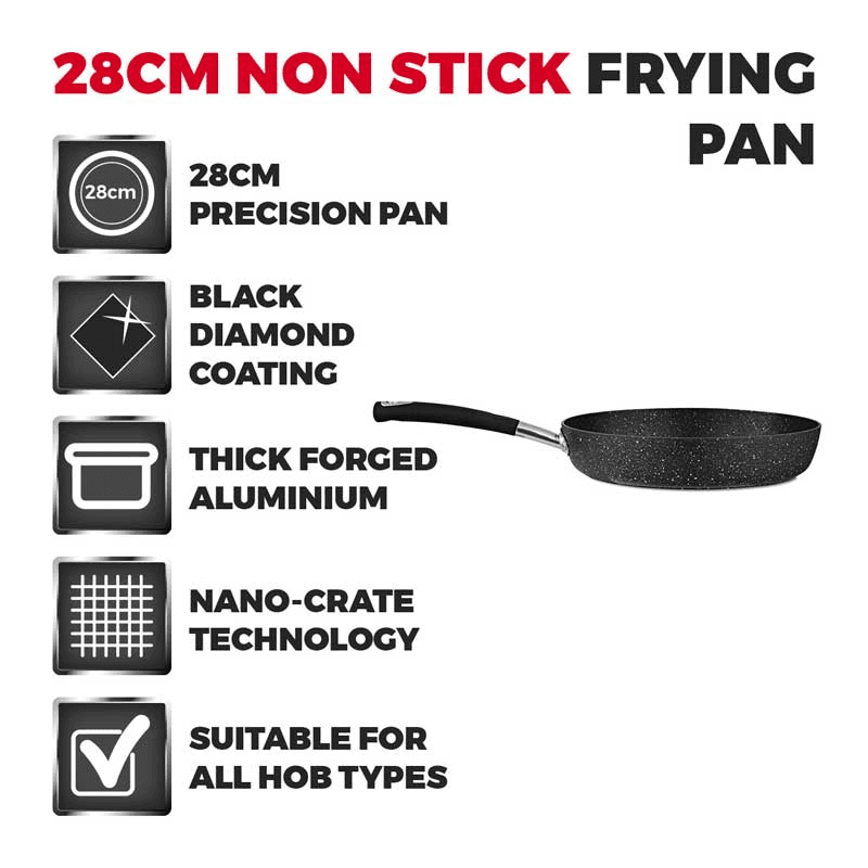 Precision Frying Pan, 28cm, Black