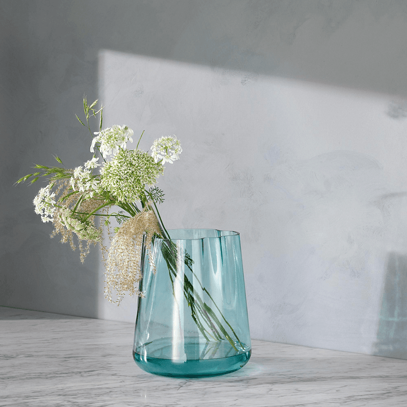Lagoon Vase & Lantern, H24.5cm, Sea Green