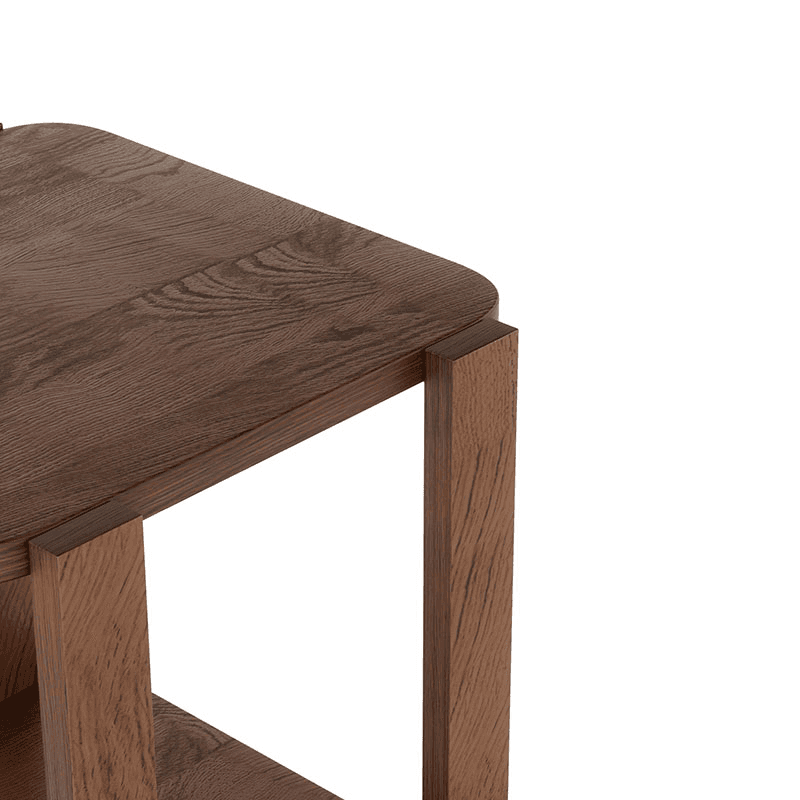 Bellwood Side Table, Aged Walnut