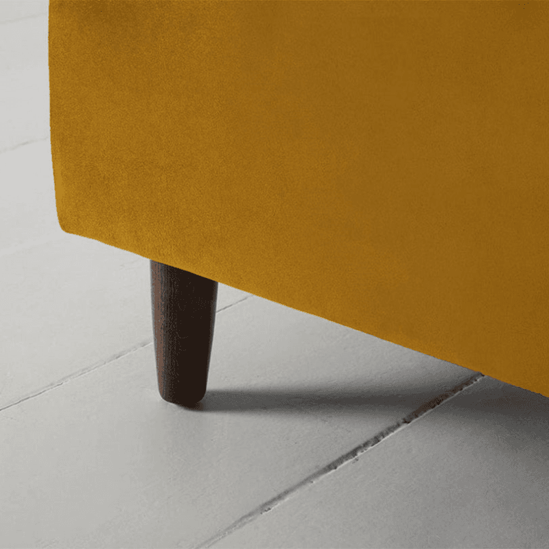 Model 05 Velvet Ottoman, Mustard