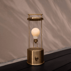 Image showing the The Muse Portable Lamp, Solid Brass product.