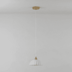 Image showing the Flower Pendant Light, H187.5cm, Opal product.