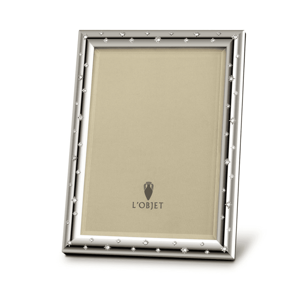 Stars Photo frame, 5 x 7", Platinum