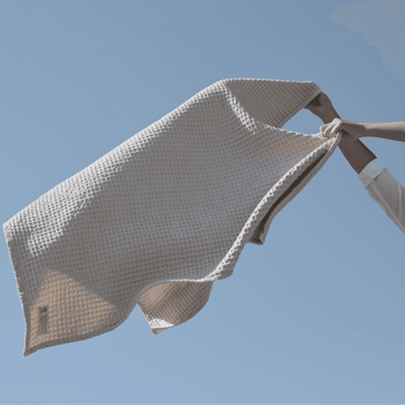 Big Waffle Towel & Blanket, 100 x 150cm, Stone