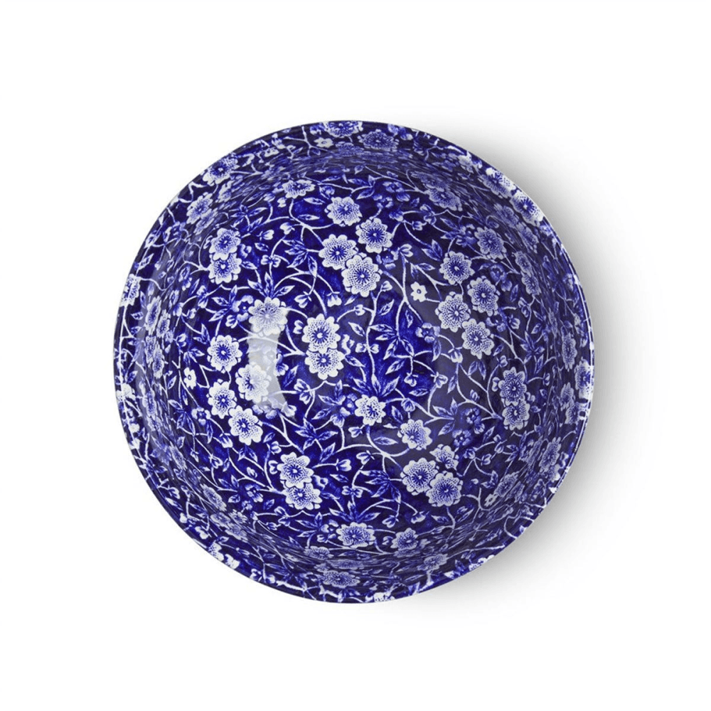 Calico Footed Bowl, D16cm, Blue