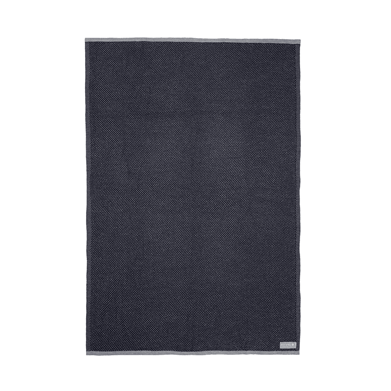 Raindrops Plaid Throw, H180cm x W130cm, Royal Blue