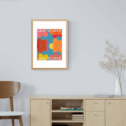 Image showing the Keren Parmley Love is Love III Print, Multi product.