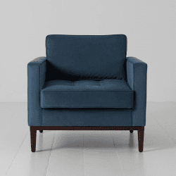 Image showing the Model 02 Velvet Armchair, Teal product.