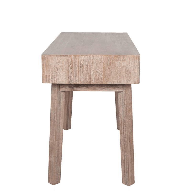 Kalmar 2 Drawer Desk, Acacia Wood
