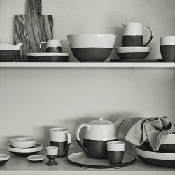 Image showing the Esrum Egg Cup, Grey, Ivory/Grey Col. Will Vary product.