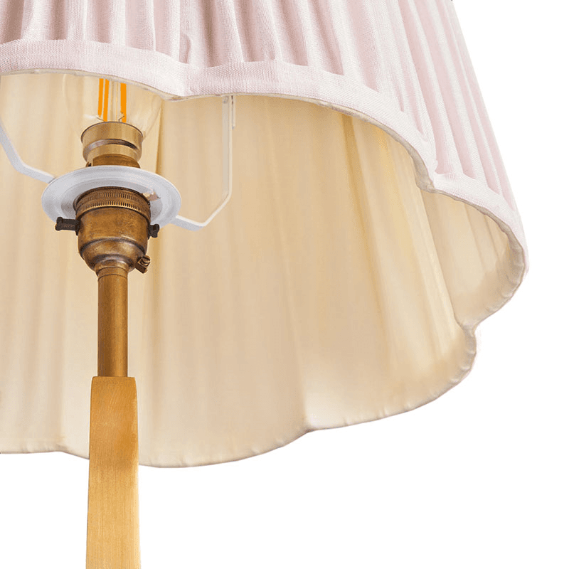scalloped Shade, 35cm, marshmallow linen