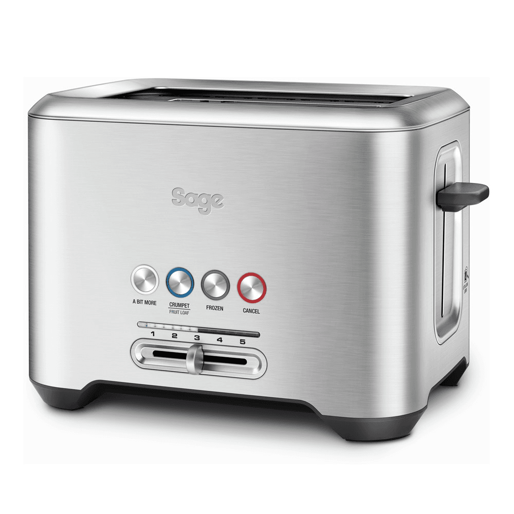 The Bit More 2 slice toaster, stainless steel