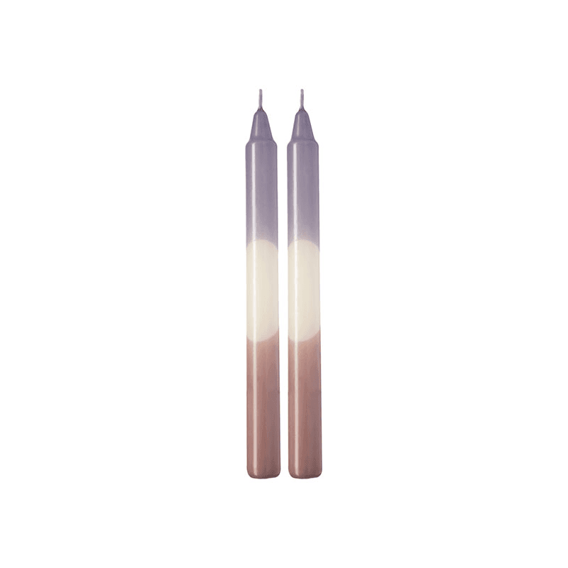 Like Set of 2 Tapered Candles, H23cm, Lavender/Grape