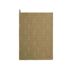 Image showing the Giraffe Tea Towel, 45 x 65cm, Mustard product.