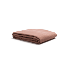 Image showing the Cotton Linen Mix Duvet Cover, Double, Warm Clay product.