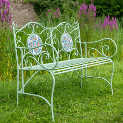 Image showing the Mosaic Bench, Green product.