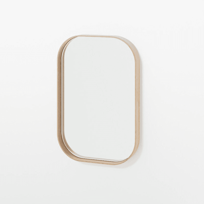 Outlook 40 Rectangular Walll Mirror, Oak