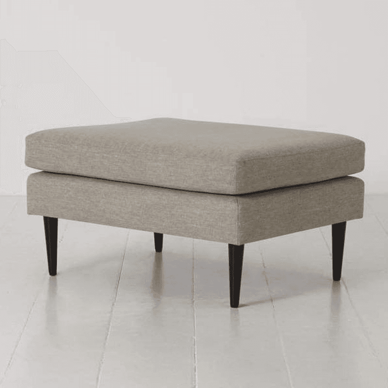 Model 01 Linen Ottoman, Pumice