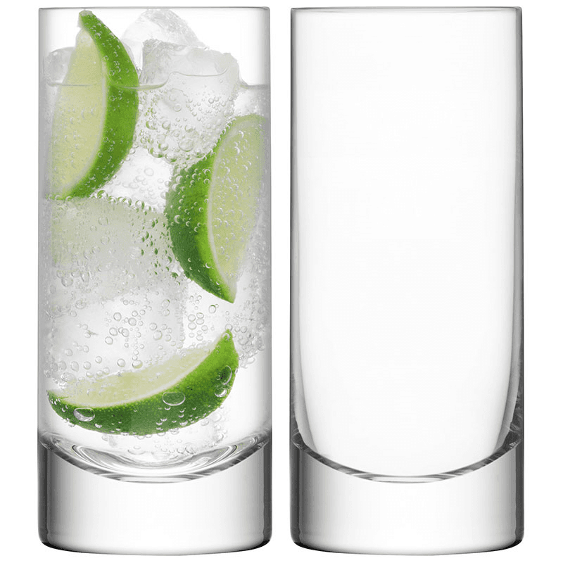 Bar Highball Glasses Set of 2, 420ml, Clear