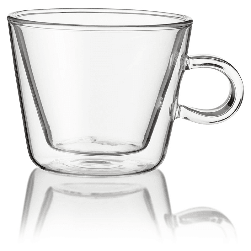 Duo Flare Cappuccino Glass Set, 250ml