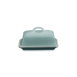 Image showing the Stoneware Butter Dish, 17cm, Sea Salt product.