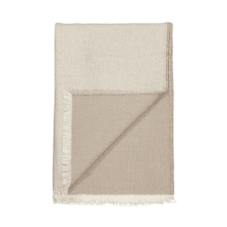 Image showing the Venice Throw, H190cm x W130cm, White/Latte product.