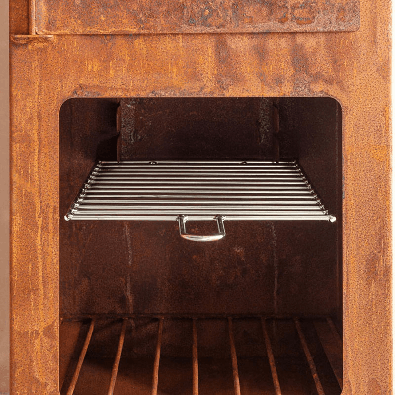 Outdoor Heater and Pizza Oven, H136cm, Rust