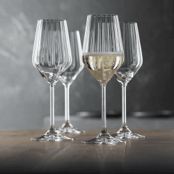 Image showing the LifeStyle Set of 4 Champagne Glasses, 310ml, Clear product.