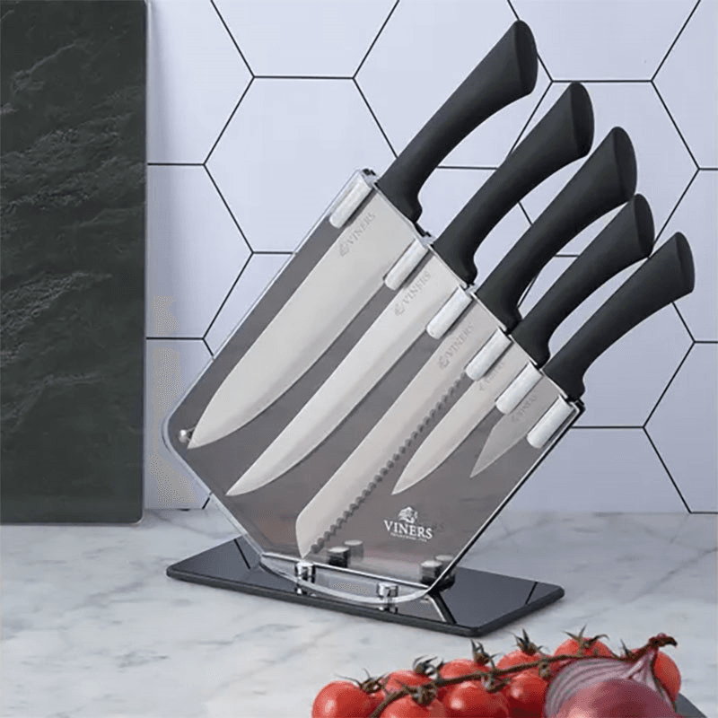 Everyday 6 Piece Knife Block, Black