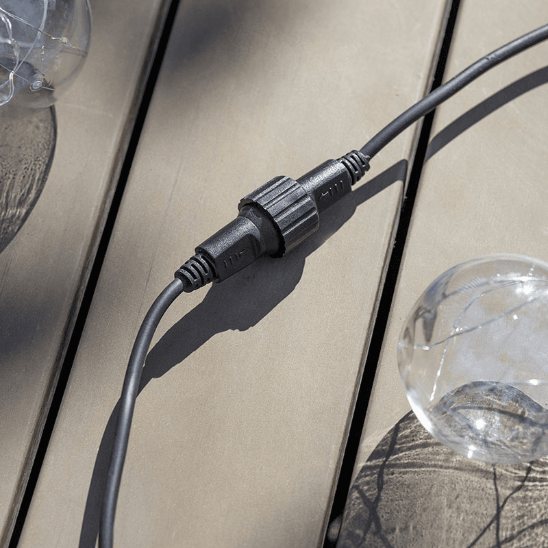 Classic Festoon Extendable Lights, 13m, Black