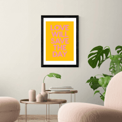 Image showing the Limbo and Ginger, Save The Day Framed Art Print, Yellow/Multi product.