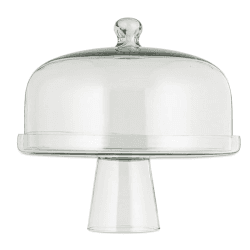 Image showing the Banjara Glass Dome Cake Stand, D30cm, Clear product.