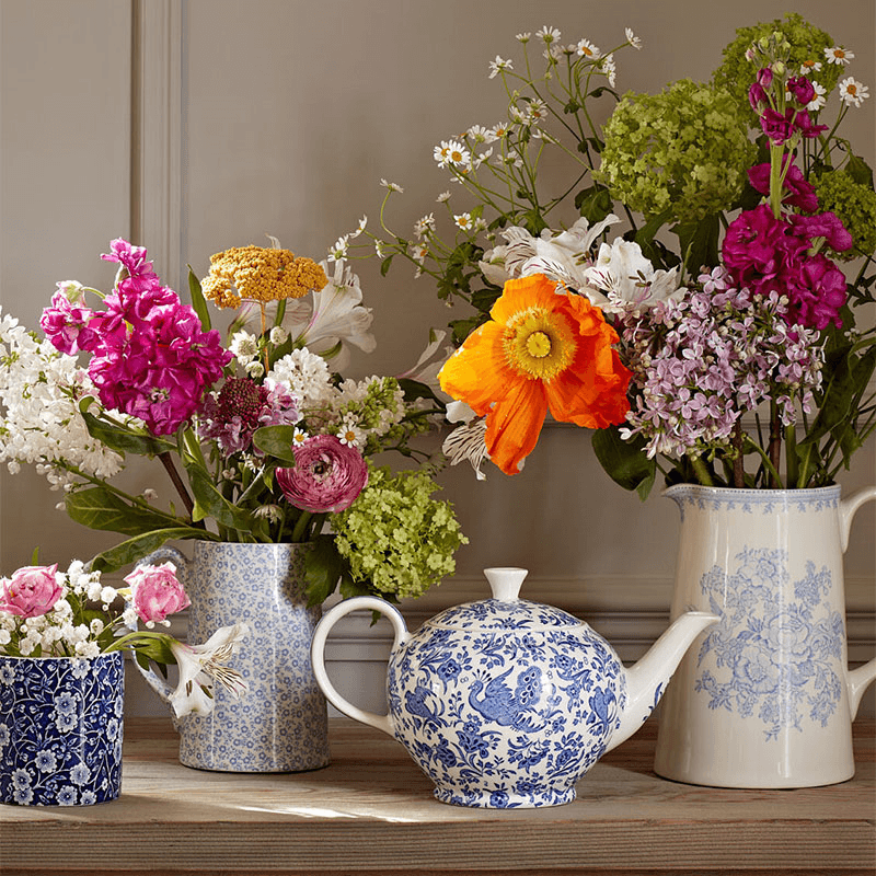 Asiatic Pheasants Tankard Jug, 568ml, Blue