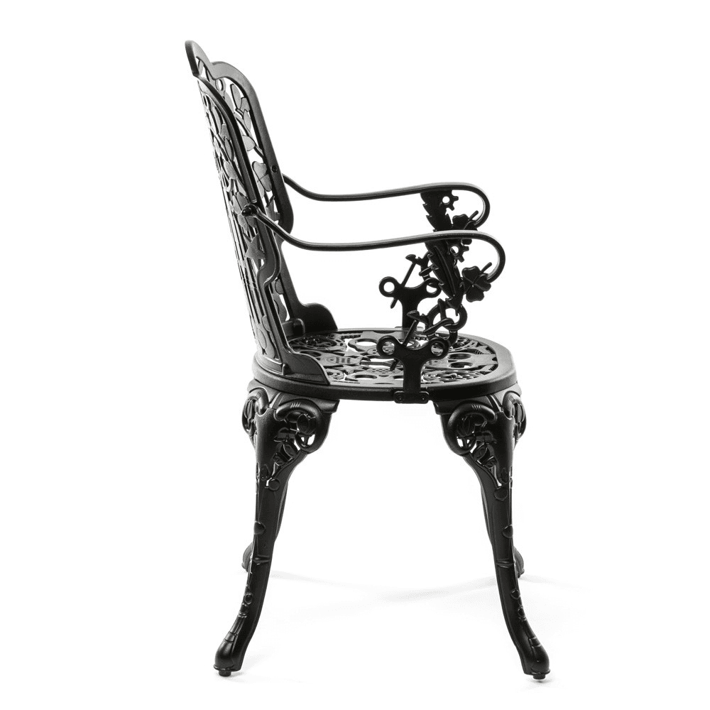 Industry Armchair, H94 x L52 x D55cm, Black