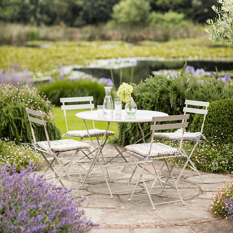 Rive Droite Bistro Garden table with 4 chairs, Clay