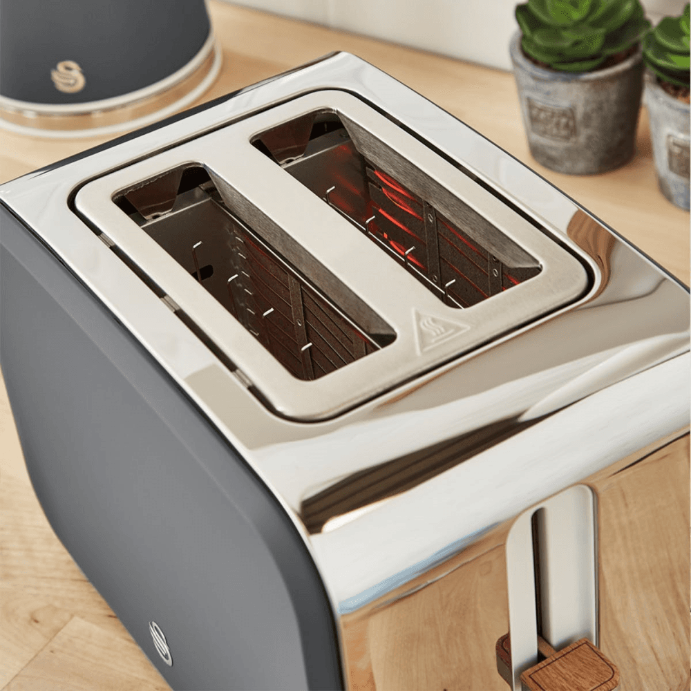 Nordic 2-Slice Toaster, Slate Grey