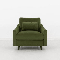 Image showing the Model 07 Velvet Armchair, Vine product.