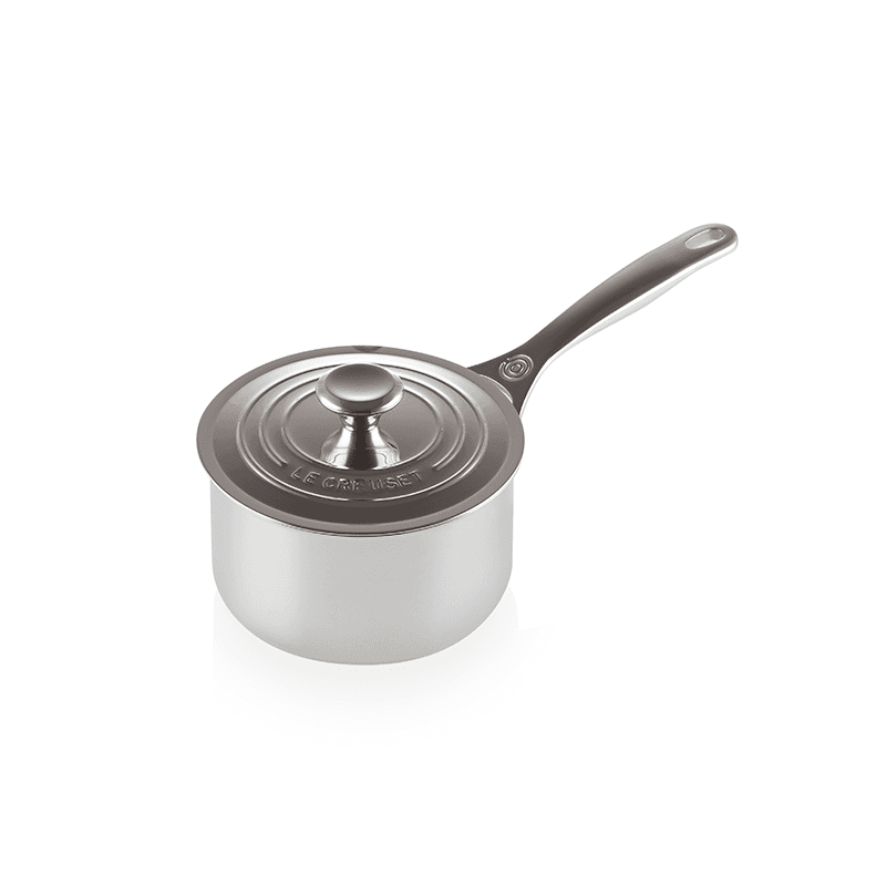 Signature Uncoated Saucepan with lid, 16cm, Stainless Steel