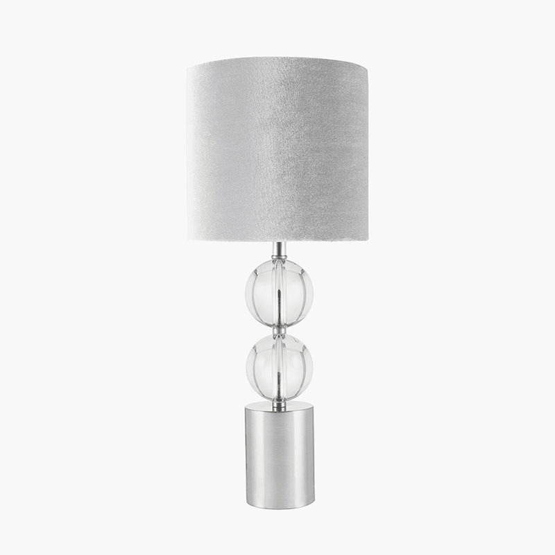 Harris Table Lamp, H48.5cm, Brushed Silver