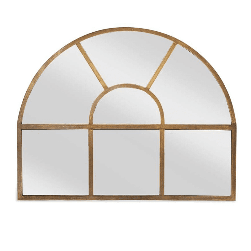 Imoma Overmantle Arch Mirror, H100 x W80cm, Brass
