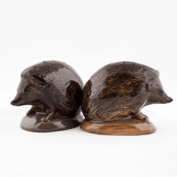 Image showing the Hedgehog Salt & Pepper Shakers, H5.5cm, Brown product.