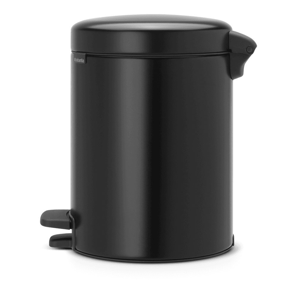 newIcon Pedal bin, 5 litre, Matt Black