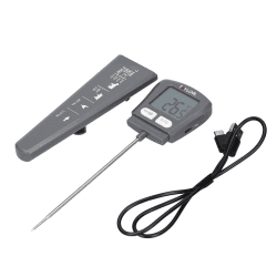 Image showing the USB Rechargeable Digital Thermometer, Grey product.