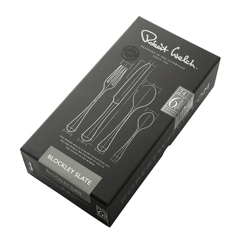 Blockley Slate 24 Piece Cutlery Set, Stainless Steel