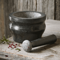 Image showing the Granite Pestle & Mortar 18cm, Black product.